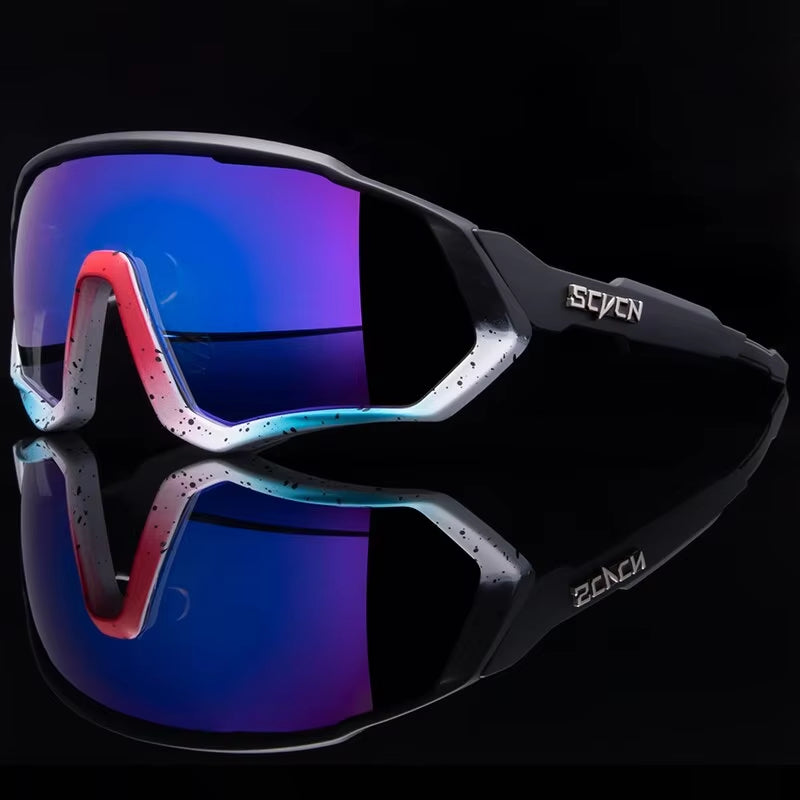 SCVCN UV400 Sport Cycling Glasses Road Sunglasses Bicycle Eyewear Mountain Bike MTB Cycl Goggles Running Glasses