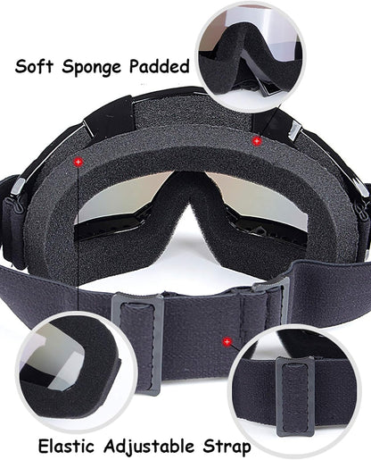 Motorcycle Motocross Racing Goggle Dirtbike Cycling Goggles Skiing Adjusted Strap KG31