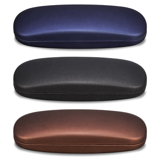 3 Packs Eyeglasses Case, Unisex Hard Shell Eye Glasses Case, 6.3 *2.36 *1.37 Inch Protective Case for Glasses, Sunglasses Case for Men Women