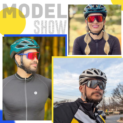 SCVCN Men Bicycle Cycling Sunglasses Woman MTB Road Bike Driving Goggles Outdoor Sports Running Glasses UV400 Hiking Eyewear