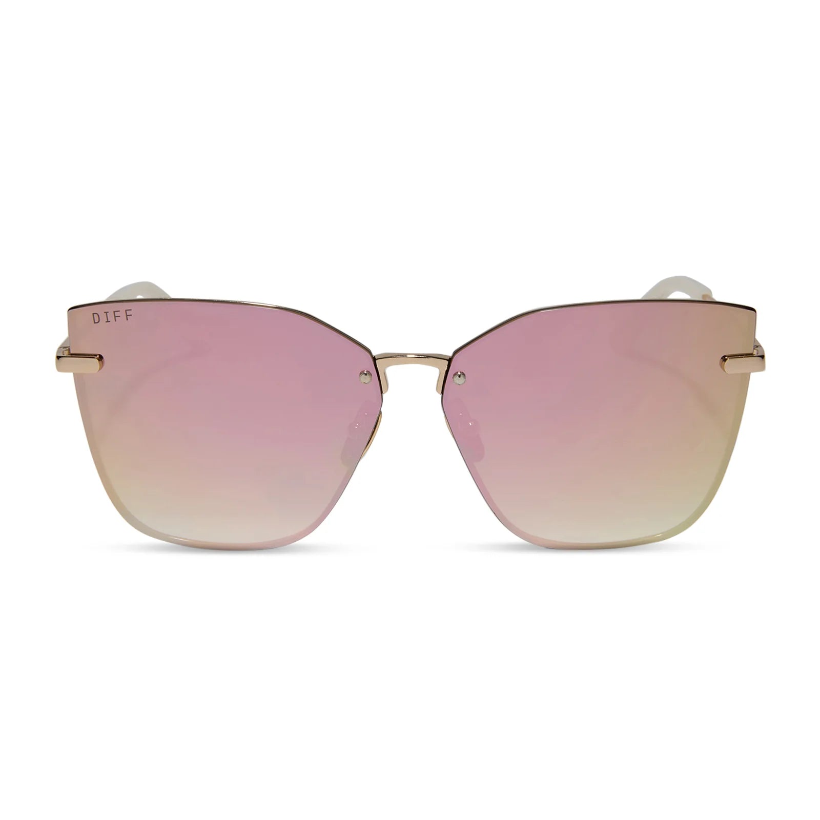 EMILY in PARIS - MINDY + STAGE LIGHTS GOLD + IRIDESCENT MIRROR SUNGLASSES
