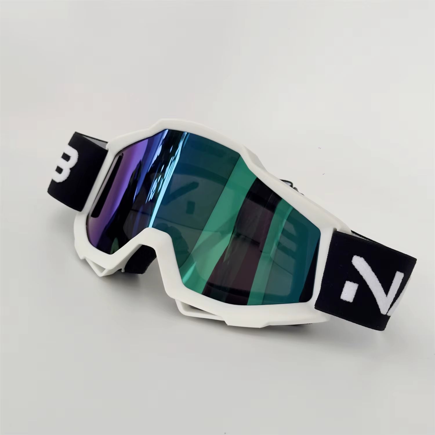 NAFEIB Motorcycle Riding Goggles with Elastic Band to Prevent Detachment UV400 High-Quality Windproof Outdoor Off-Road Glasses
