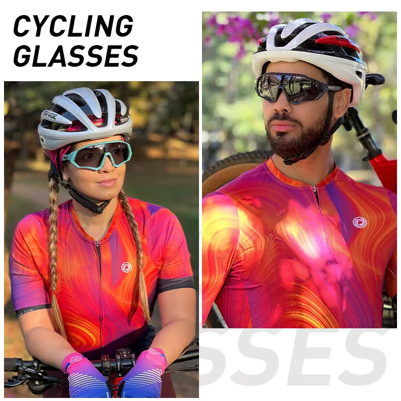 SCVCN UV400 Sport Cycling Glasses Road Sunglasses Bicycle Eyewear Mountain Bike MTB Cycl Goggles Running Glasses