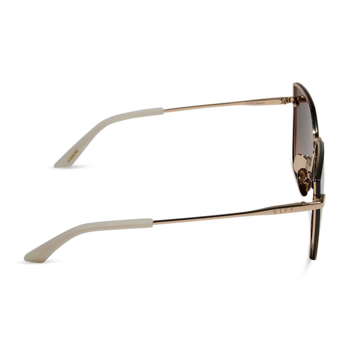 EMILY in PARIS - MINDY + STAGE LIGHTS GOLD + IRIDESCENT MIRROR SUNGLASSES