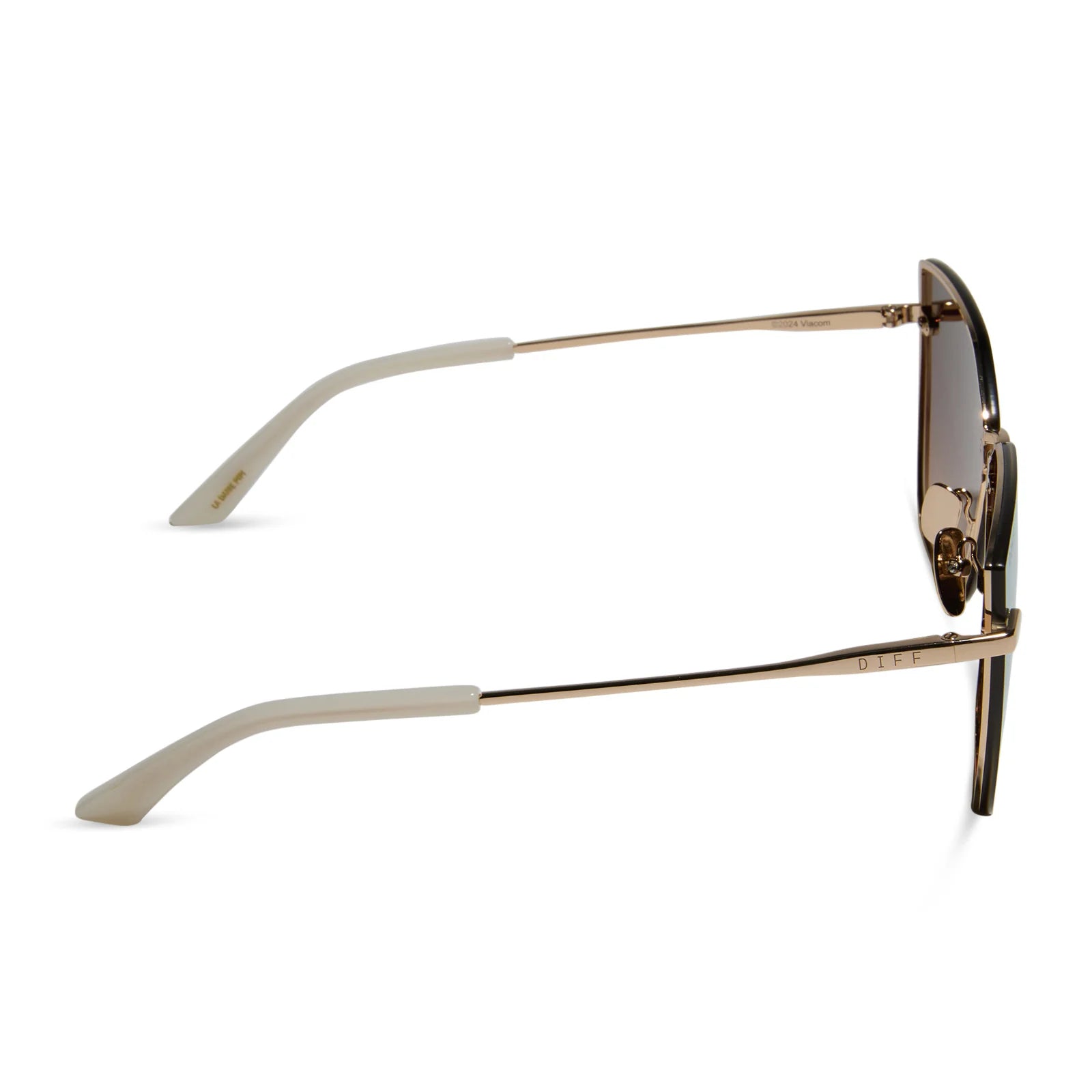 EMILY in PARIS - MINDY + STAGE LIGHTS GOLD + IRIDESCENT MIRROR SUNGLASSES