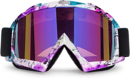 Motorcycle Goggles ATV Goggles Motocross Goggles Windproof Dirt Bike Goggles Dustproof off Road Goggles Scratch Resistant PU Helmet MX Goggles Skiing Goggles Protective Safety Glasses Racing Goggles