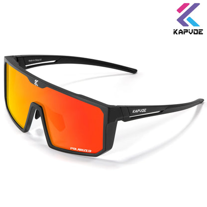 KAPVOE Polarized Sunglasses Sports Glasses Fashion  Glasses Man Luxury Motorcycle Goggles Outdoor Cycling UV400 Sunglasses